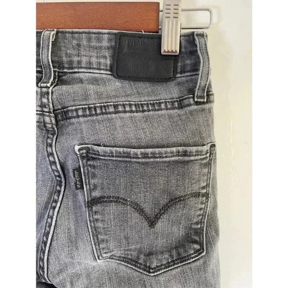 Women's Levi's 721 High Rise Skinny Jeans - Size 24 Gray Black EUC! - Picture 6 of 11